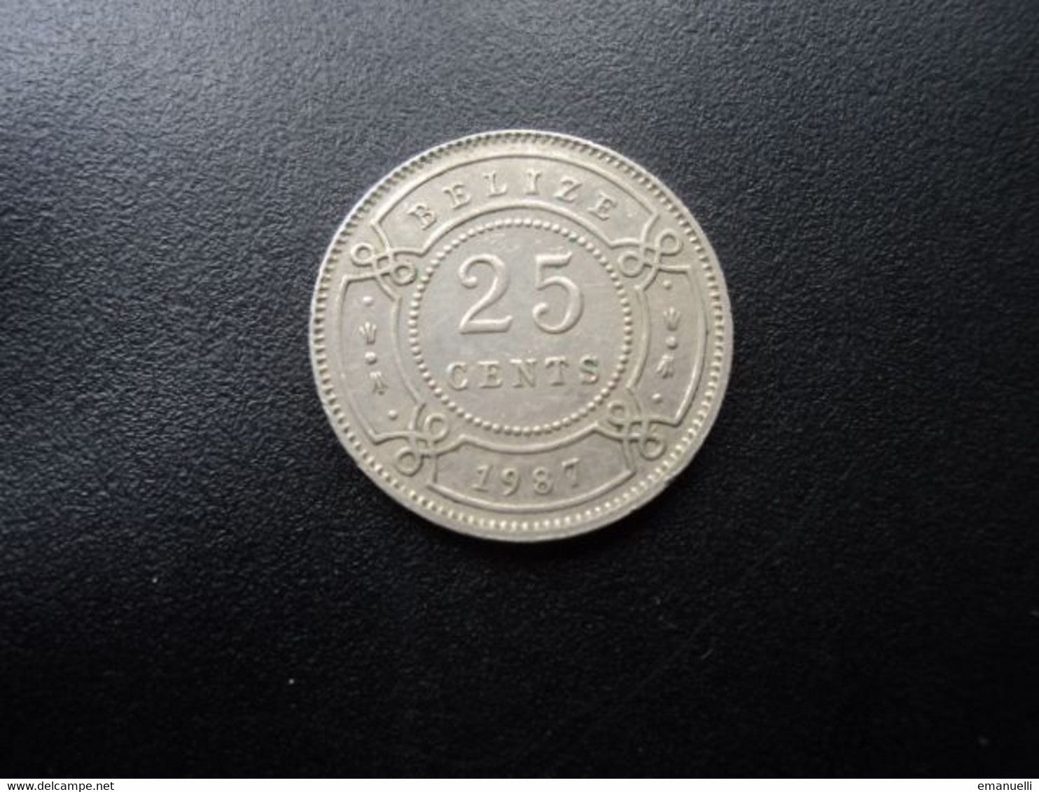 BELIZE * : 25 CENTS   1987    KM 36     SUP ** - Belize