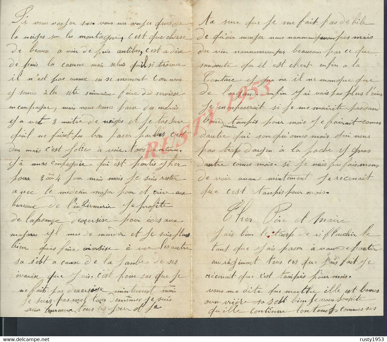 MILITARIA LETTRE MILITAIRE ILLUSTRÉE ECRITE DE ANTIBES 7e Bat CHASSEURS ALPINS 1910 SOLDAT HENRI LATAPPY : - Dokumente