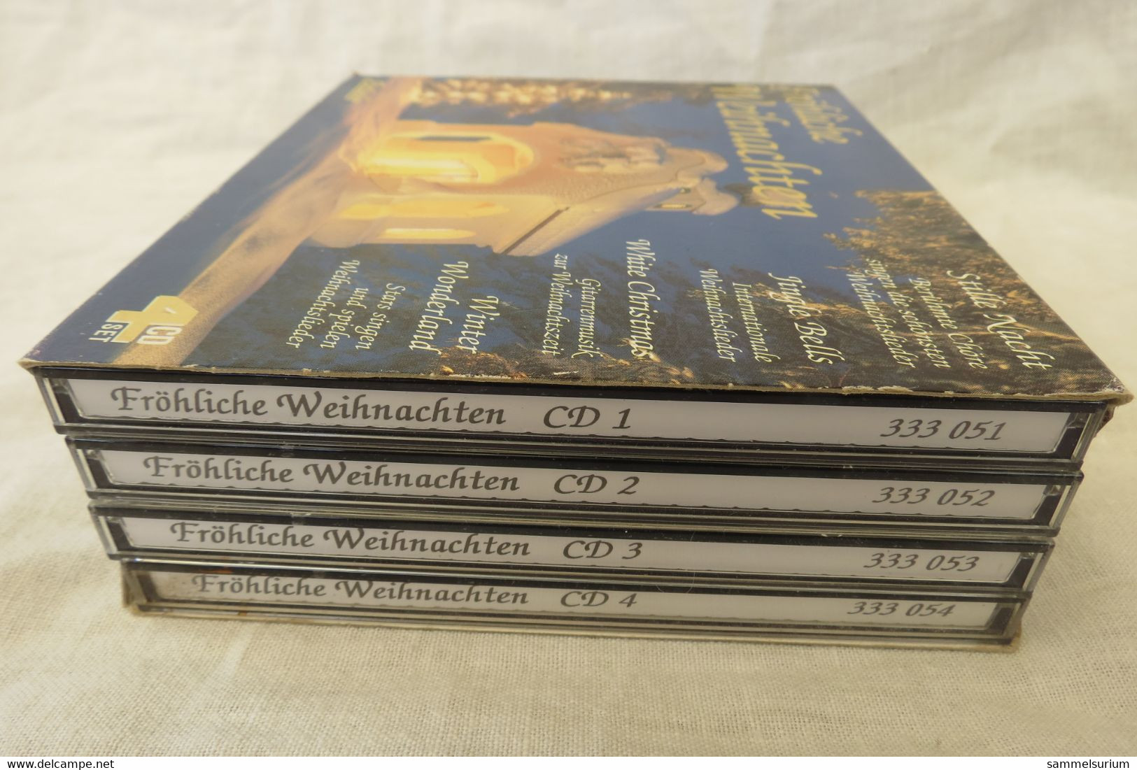 4 CDs "Fröhliche Weihnachten" Berühmte Chöre, Internationale Weihnachtslieder, Gitarrenmusik, Stars Singen Weihnachtslie - Kerstmuziek