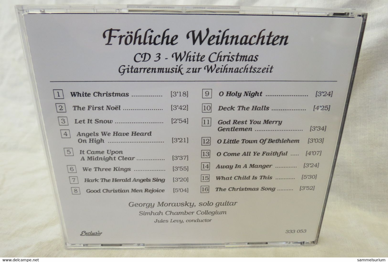 4 CDs "Fröhliche Weihnachten" Berühmte Chöre, Internationale Weihnachtslieder, Gitarrenmusik, Stars singen Weihnachtslie