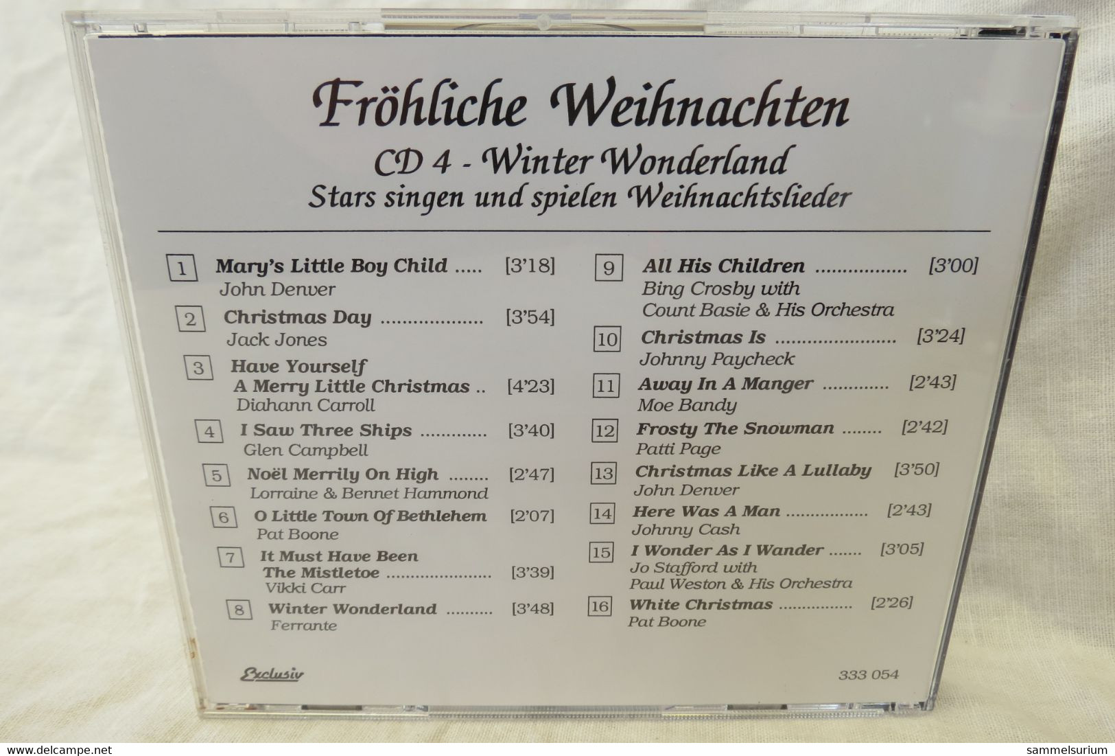 4 CDs "Fröhliche Weihnachten" Berühmte Chöre, Internationale Weihnachtslieder, Gitarrenmusik, Stars singen Weihnachtslie