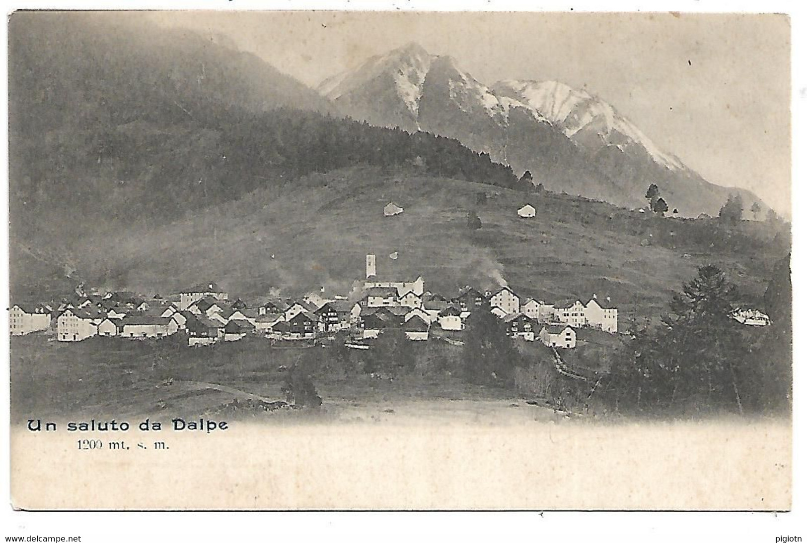 DP2361  - UN SALUTO DA DALPE - CANTONE TICINO - F.P. NON VIAGGIATA - Dalpe