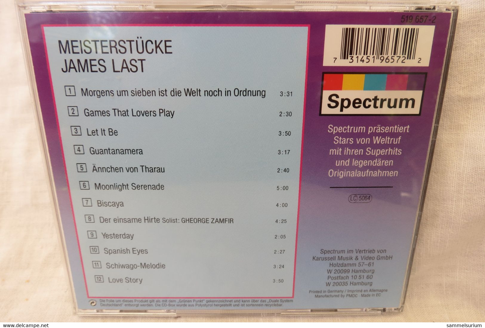 3 CDs James Last "Meisterwerke"