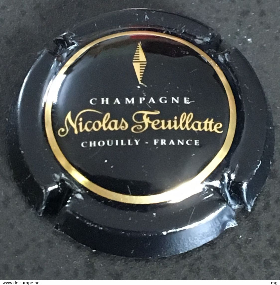 251 - 50a - Nicolas Feuillatte, E De France En Dessous Du A Contour Noir, Chouilly, Epernay Capsule De Champagne - Feuillate