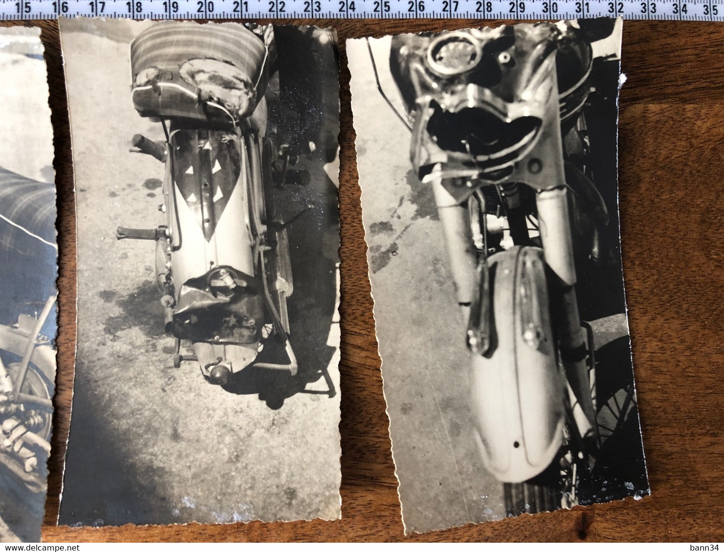 Lot Photos 1958 Moto Triumph Accident Maroc Rabat Skrirat - Autres & Non Classés