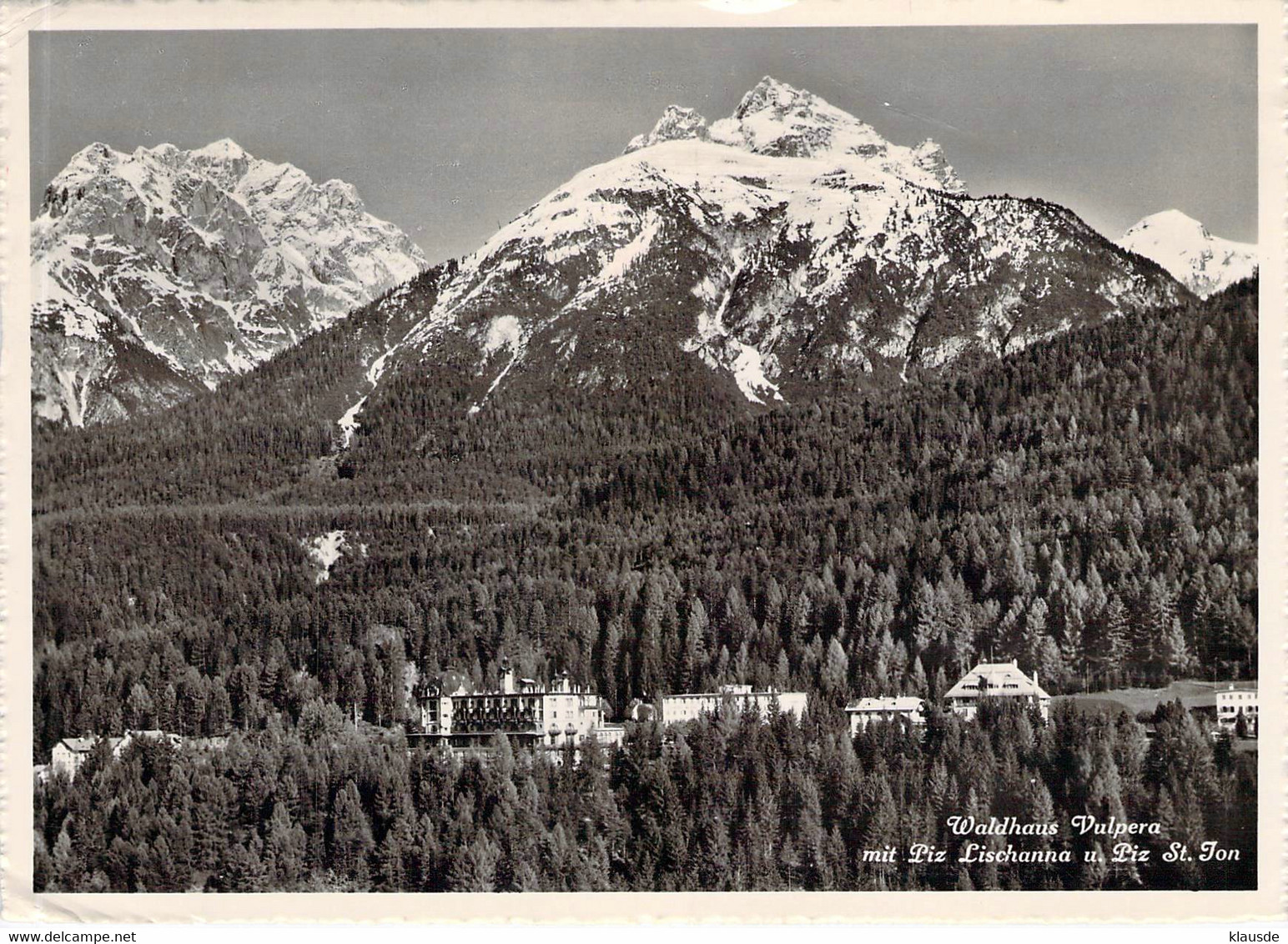 Waldhaus Vulpera,Piz Lischana U.Piz St.Jon MWST 1951 - Wald