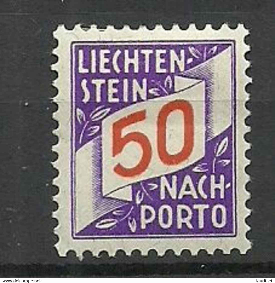 LIECHTENSTEIN 1928 Michel 20 * Nachporto - Portomarken