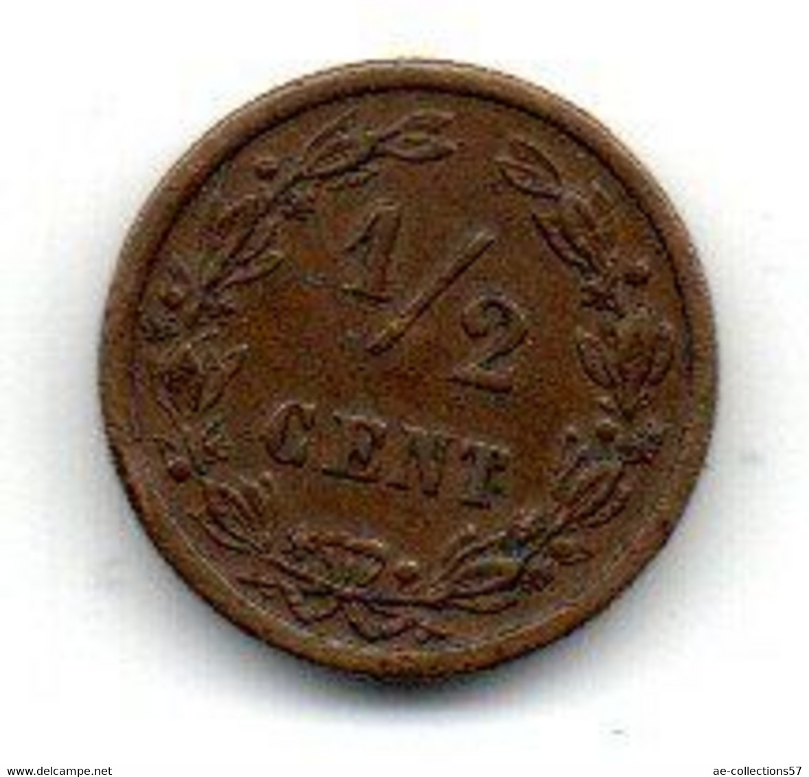 Pays Bas -  1/2 Cents 1901  -  TB+ - 0.5 Cent