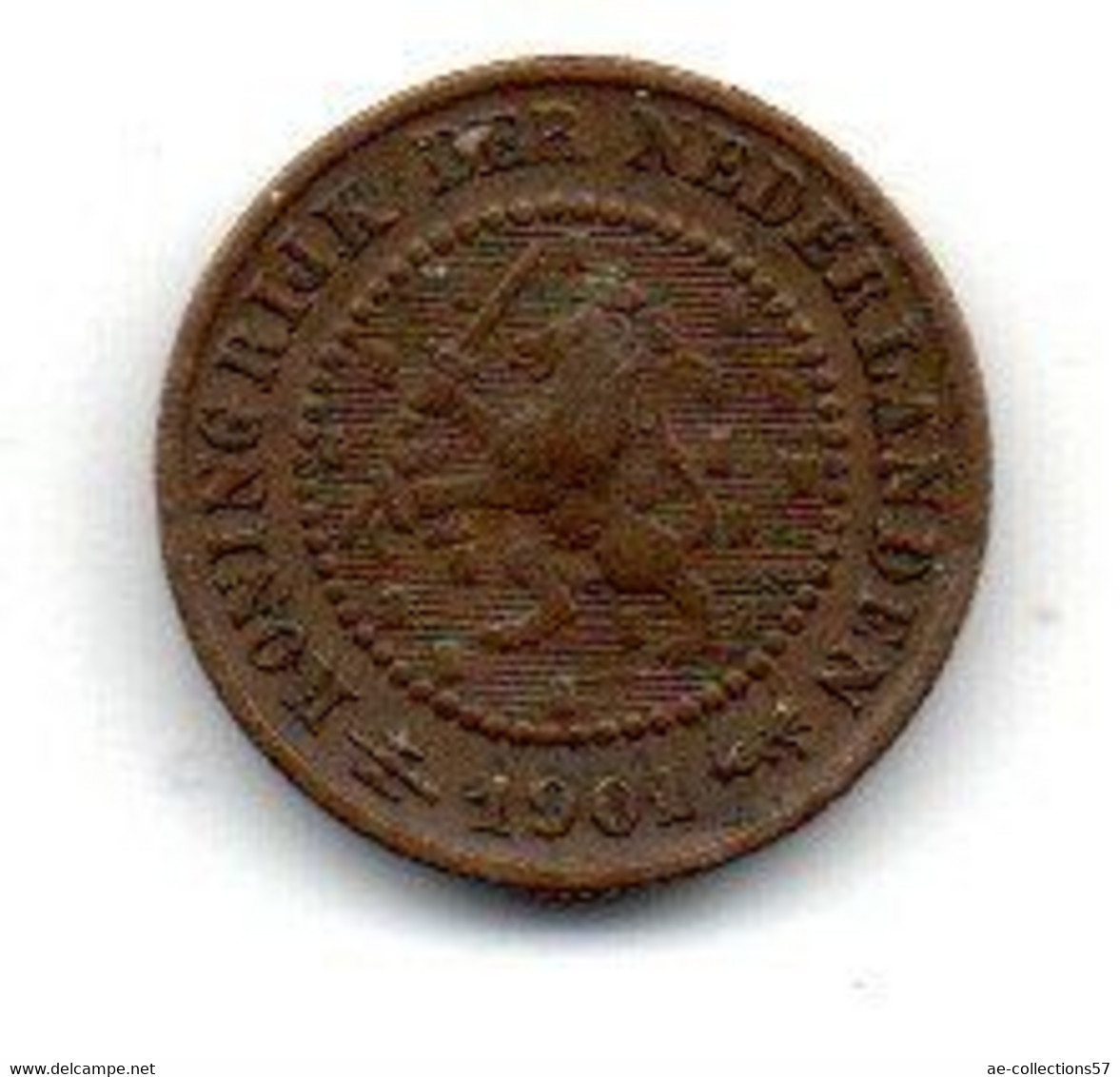 Pays Bas -  1/2 Cents 1901  -  TB+ - 0.5 Centavos