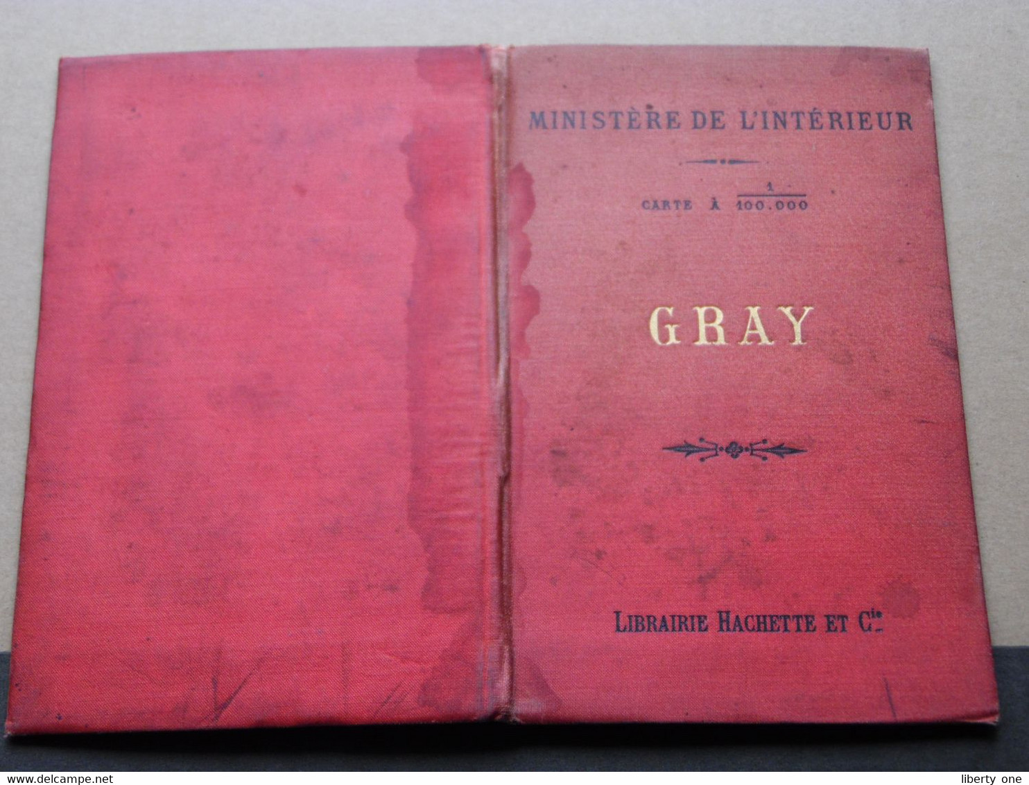 GRAY Feuille XXIII-19 " Tirage 1892 - 1/100.000 ( Lib. Hachette ) Voir Scans / Photos SVP !