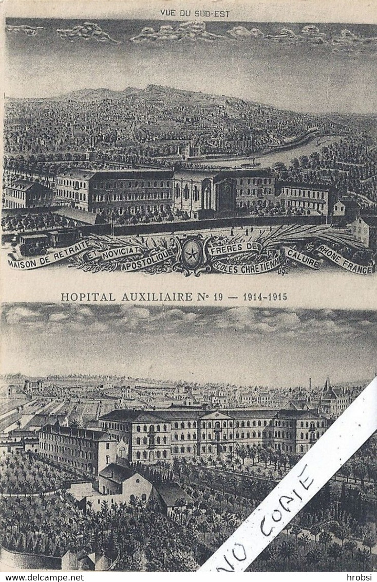 69 Caluire Hopital Auxiliaire N 19 En 1914-1915 - Caluire Et Cuire