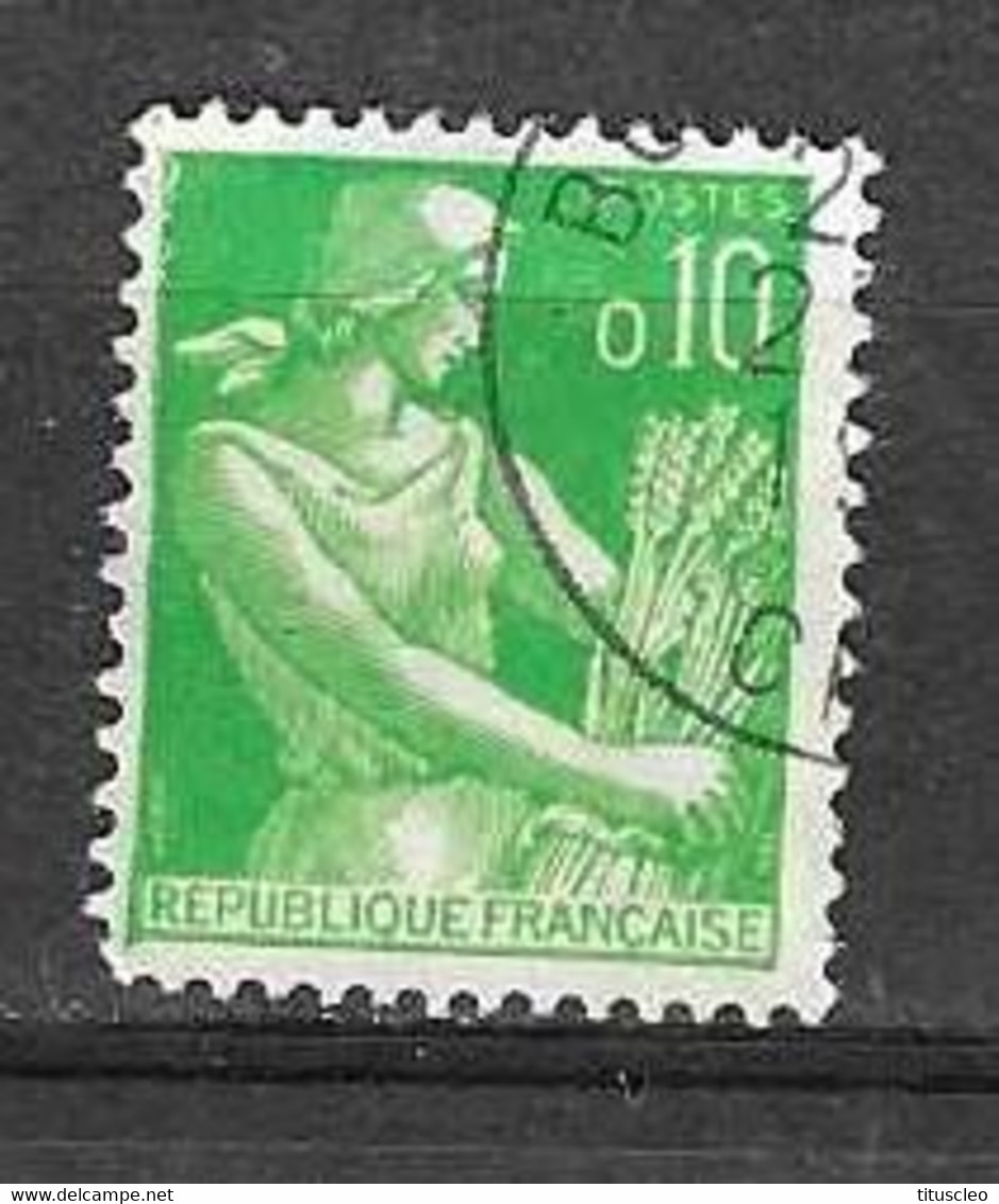 FRANCE 1231°  0,10f  Vert  Type Moissonneuse  (10% De La Cote + 0,25€) - 1957-1959 Mäherin