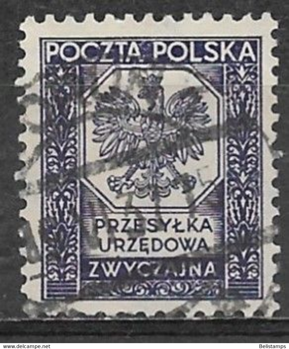 Poland 1935. Scott #O19 (U) Polish Eagle - Dienstzegels