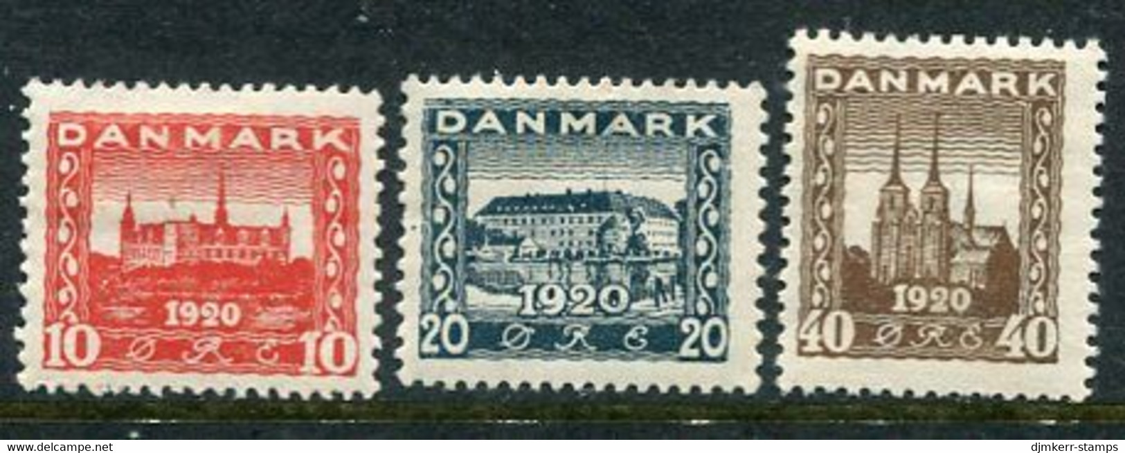 DENMARK 1920 Reunion With North Schleswig I  LHM / * Michel 110-12 - Unused Stamps