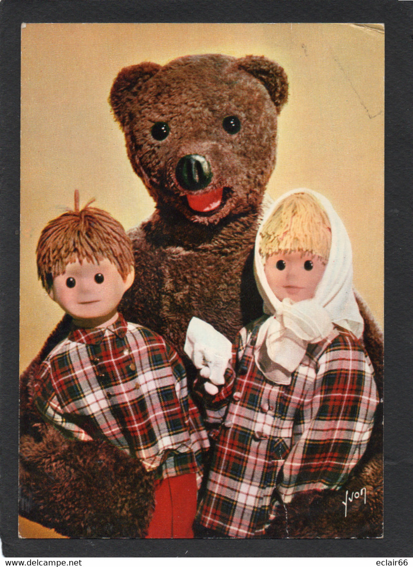 Bonne Nuits Les Petits -Chic Nous Sortons Avec Nounours CPM ORTF  Edit EKB  26 Etat Moyen Petites Traces De Plis 1960 - Ours