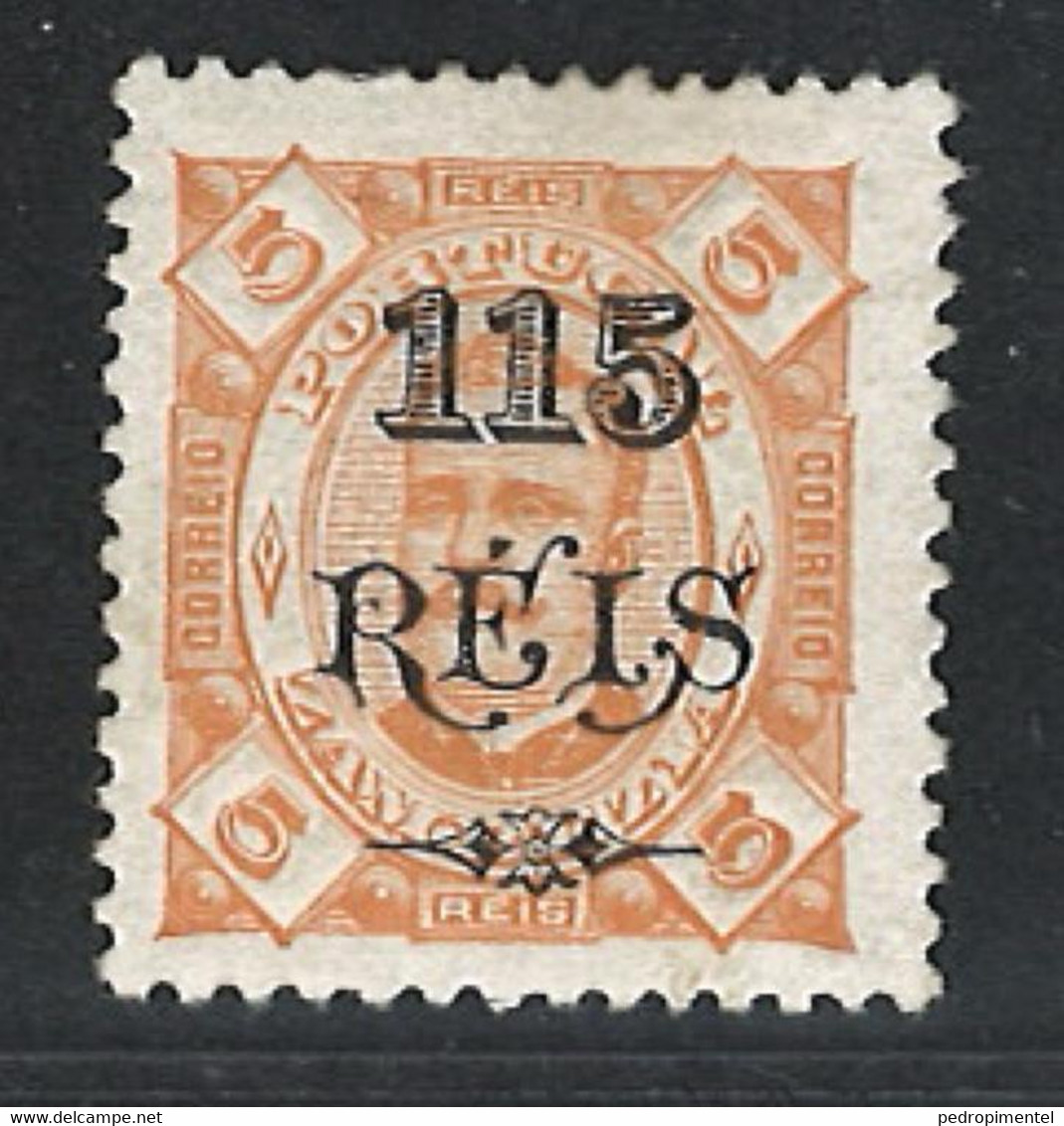 Portugal Zambezia Mozambique 1903 "D. Carlos I" 115r S/ 5r Condition MH OG #33 - Zambèze