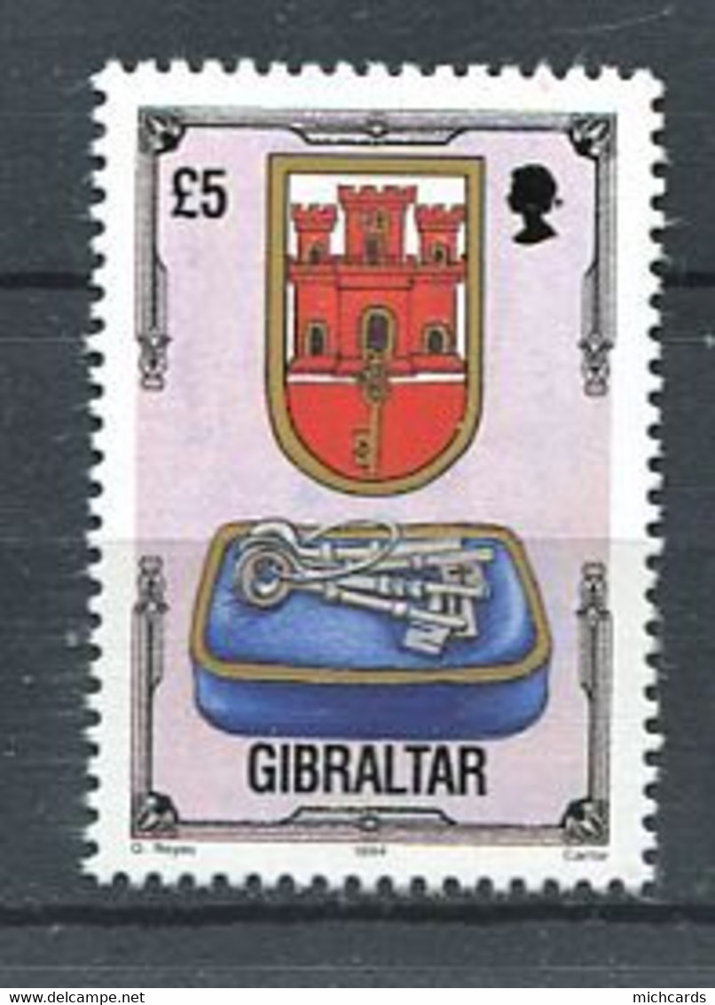 263 GIBRALTAR 1994 - Yvert 703 - Armoirie Blason Ecusson Embleme - Neuf **(MNH) Sans Trace De Charniere - Gibraltar