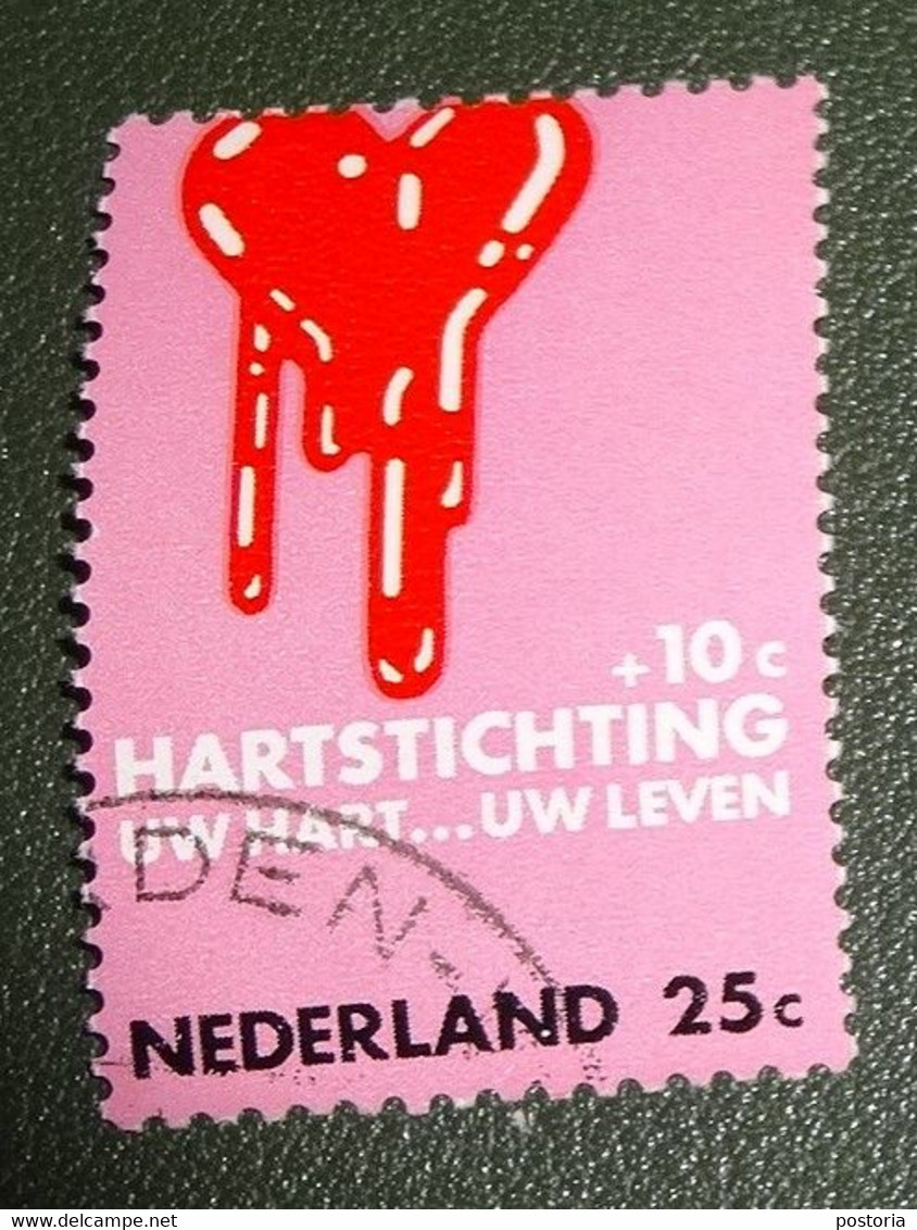 Nederland - NVPH - 976 - 1970 - Gebruikt - Cancelled - Hartstichting - Gebraucht