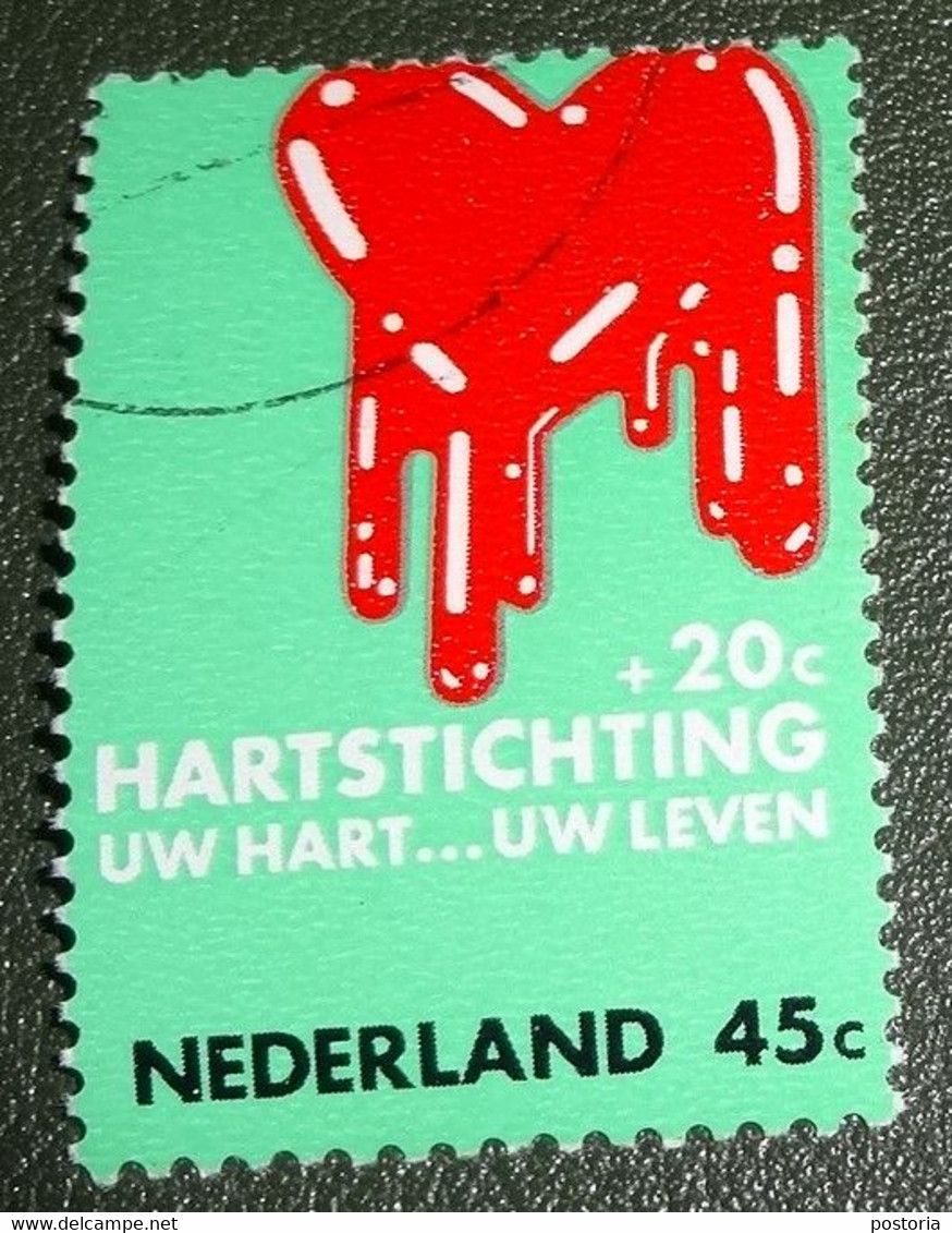 Nederland - NVPH - 977 - 1970 - Gebruikt - Cancelled - Hartstichting - Gebraucht