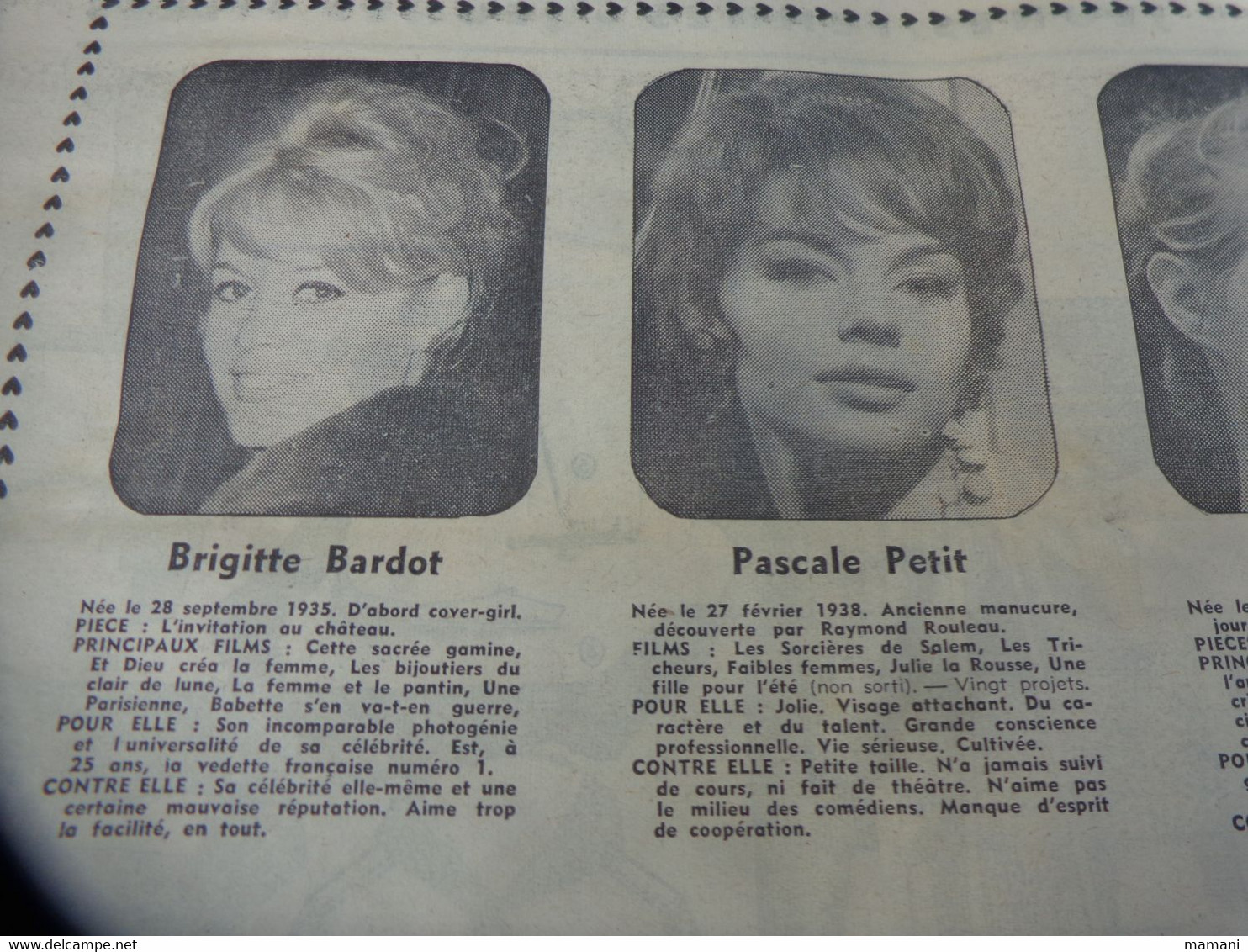 France Avenir -jeune- N° 3 Novembre 1959 Jp Belmondo-b-bardot-alain Delon Etc...19 Pages - Desde 1950