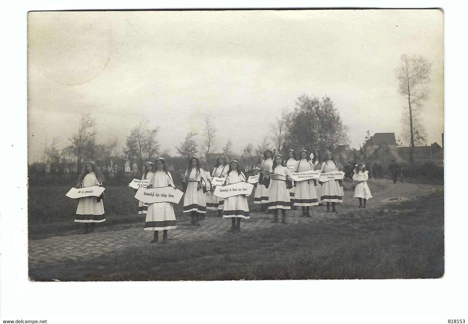 Westkapelle  Fotokaart   Processie  Cortège 1912 Photo Louis D'Hondt,Knocke S/mer - Knokke