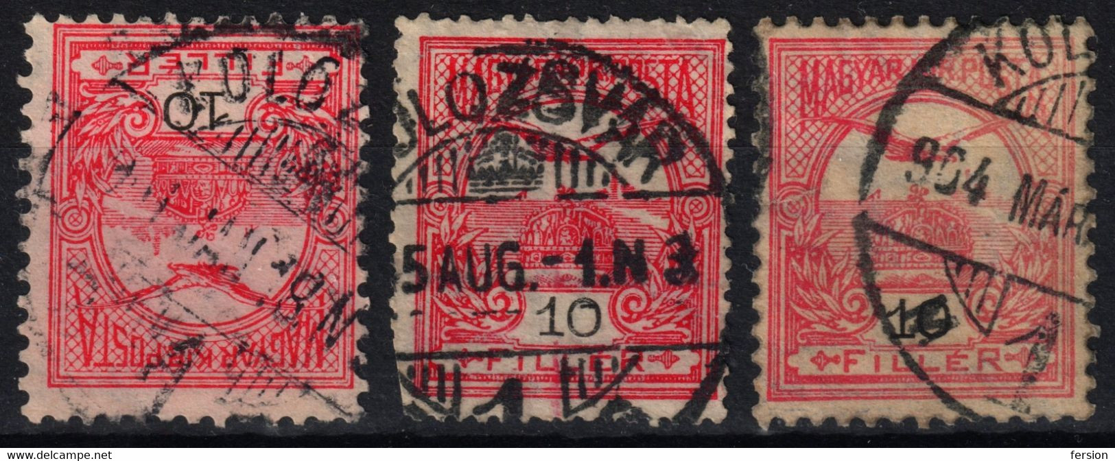 KOLOZSVÁR CLUJ-NAPOCA Postmark LOT TURUL WMK 3. 1900 Hungary Romania Banat Transylvania KOLOZS County KuK K.u.K 10 Fill - Transsylvanië