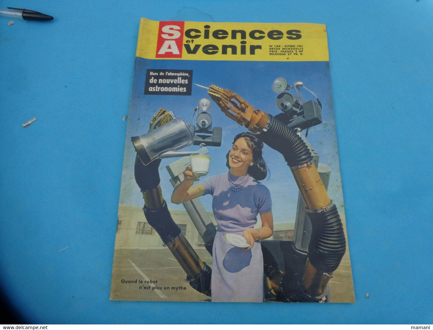 lots de revues sciences et avenir 1957 n°123-124-125-128-130-150 -1961 n° 170-172-174-176-179 1962 n°188 (voir sommaire