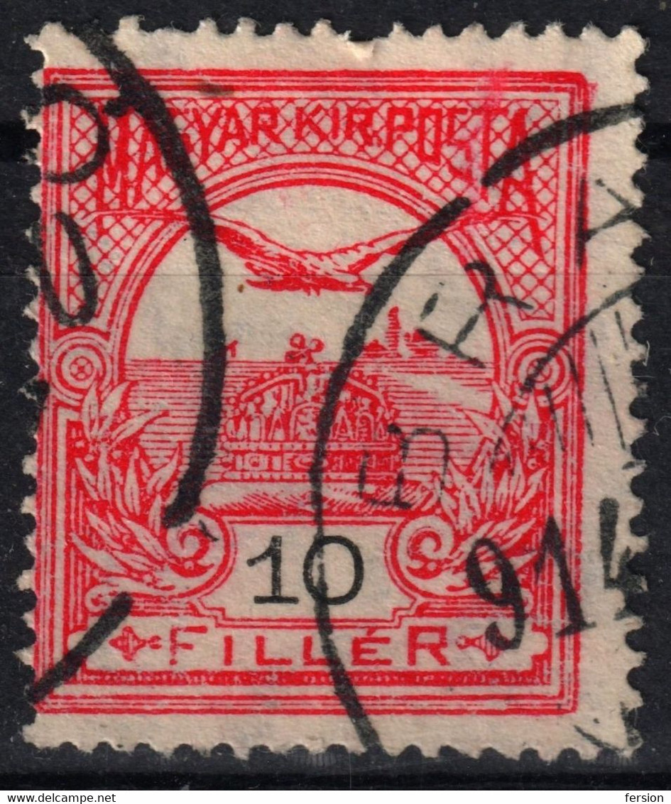 BRASSÓ Brașov Postmark / TURUL Crown WMK 7. 1914 Hungary Romania Transylvania BRASSÓ  County KuK - 10 Fill - Siebenbürgen (Transsylvanien)