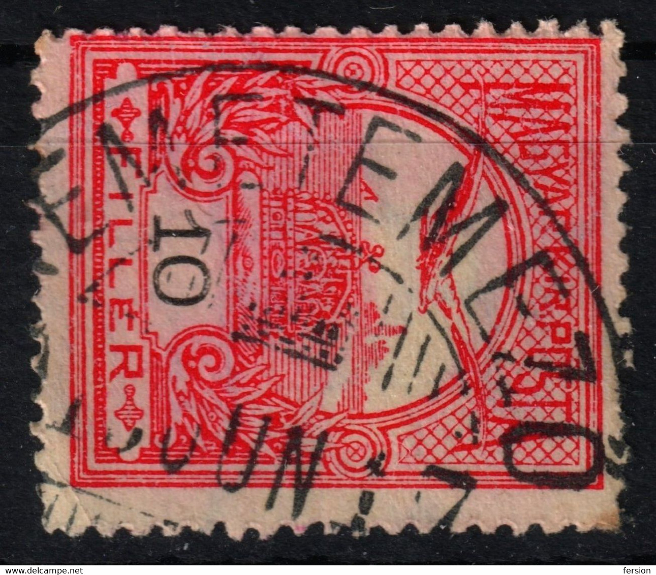 Remetemező Pomi - Crown Postmark / TURUL WMK 7. 1916 Hungary Romania Transylvania Szatmár Satu Mare County KuK - 10 Fill - Transylvania