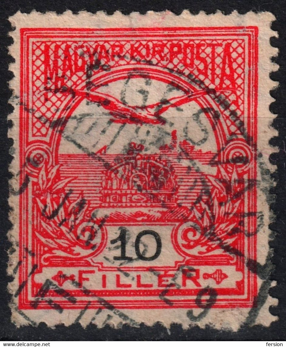 Segesvár Sighișoara  - Crown Postmark / TURUL WMK 7. 1915 Hungary Romania Transylvania Maros Mureș County KuK - 10 Fill - Siebenbürgen (Transsylvanien)