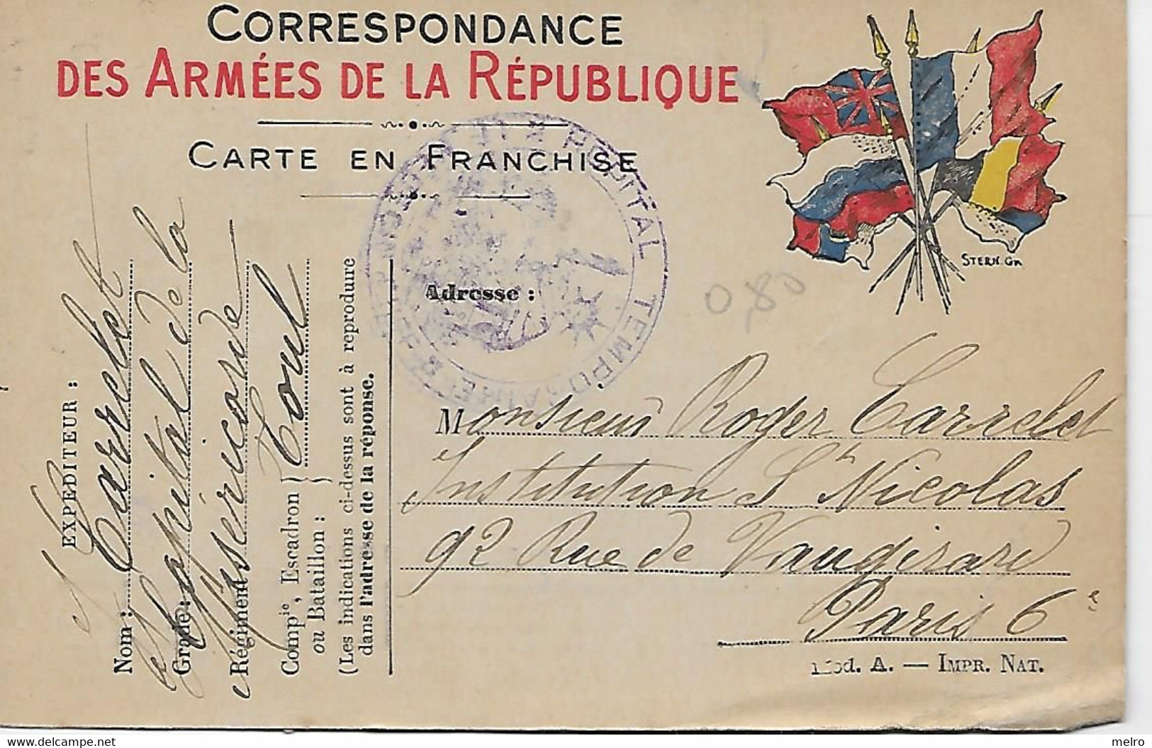 CPA - Correspondance Des Armées De La République - Carte En Franchise-Escadron  Toul. - Weltkrieg 1914-18