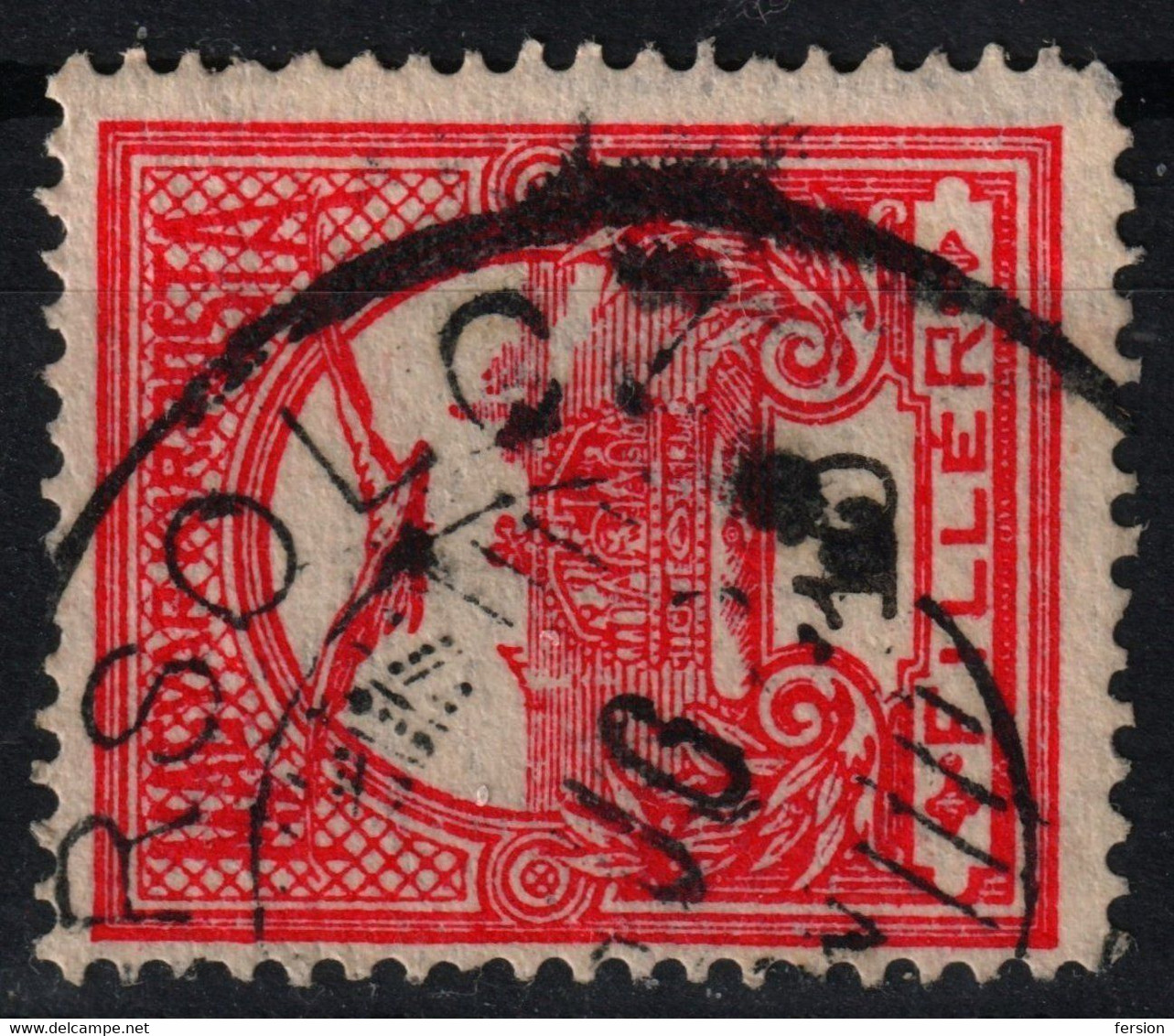 Varsolc Vârșolț - Crown Postmark / TURUL WMK 7. 1910's Hungary Romania Transylvania Szilágy Sălaj County KuK - 10 Fill - Transylvania