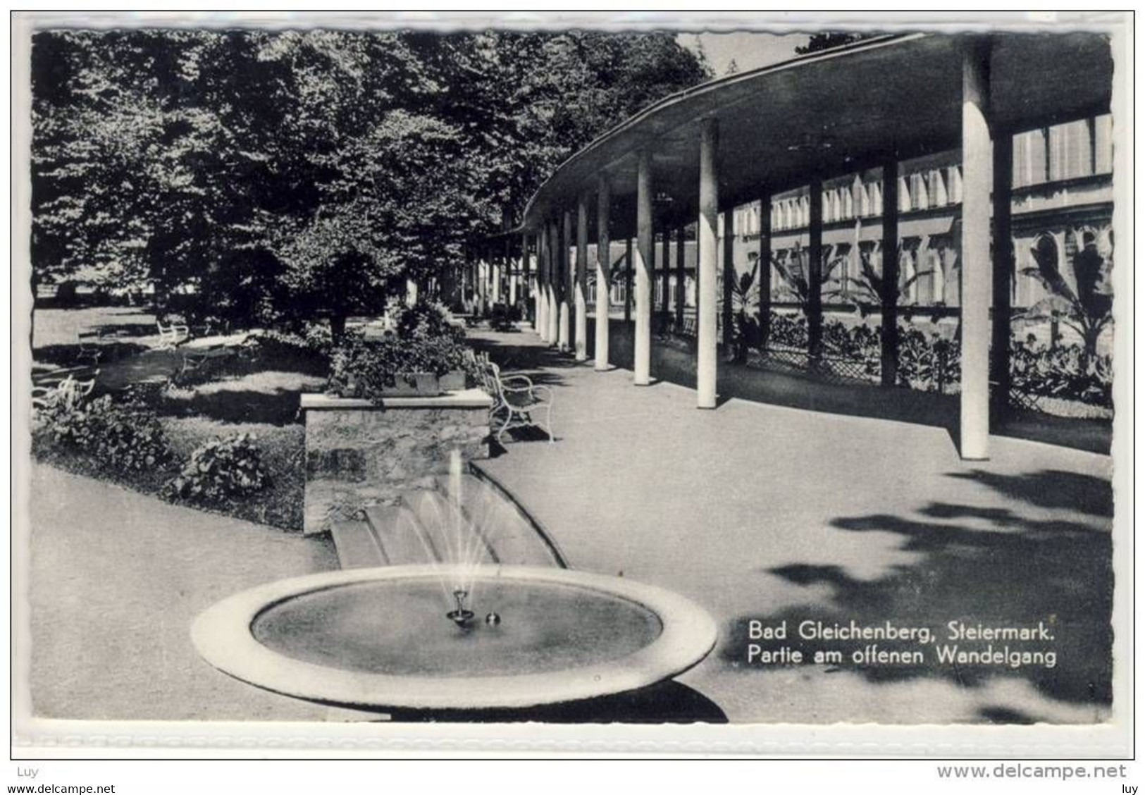 BAD GLEICHENBERG - Partie Am Offenen Wandelgang    1957 - Bad Gleichenberg