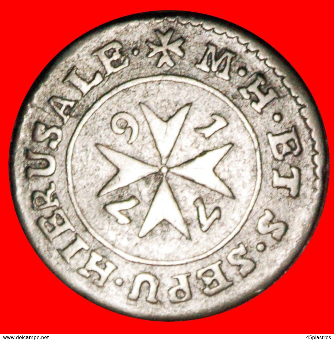 * ROHAN (1775-1797): MALTA ★ 2 TARI 1779 SILVER! RARE! LOW START ★ NO RESERVE! - Malta (La Orden De)