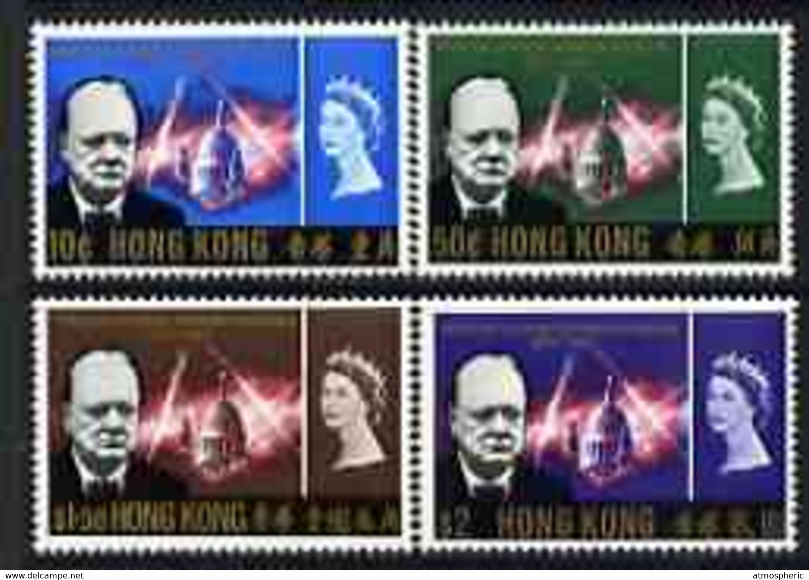 Hong Kong 1966 Churchill Commem Perf Set Of 4 U/M, SG 218-21 - Ungebraucht