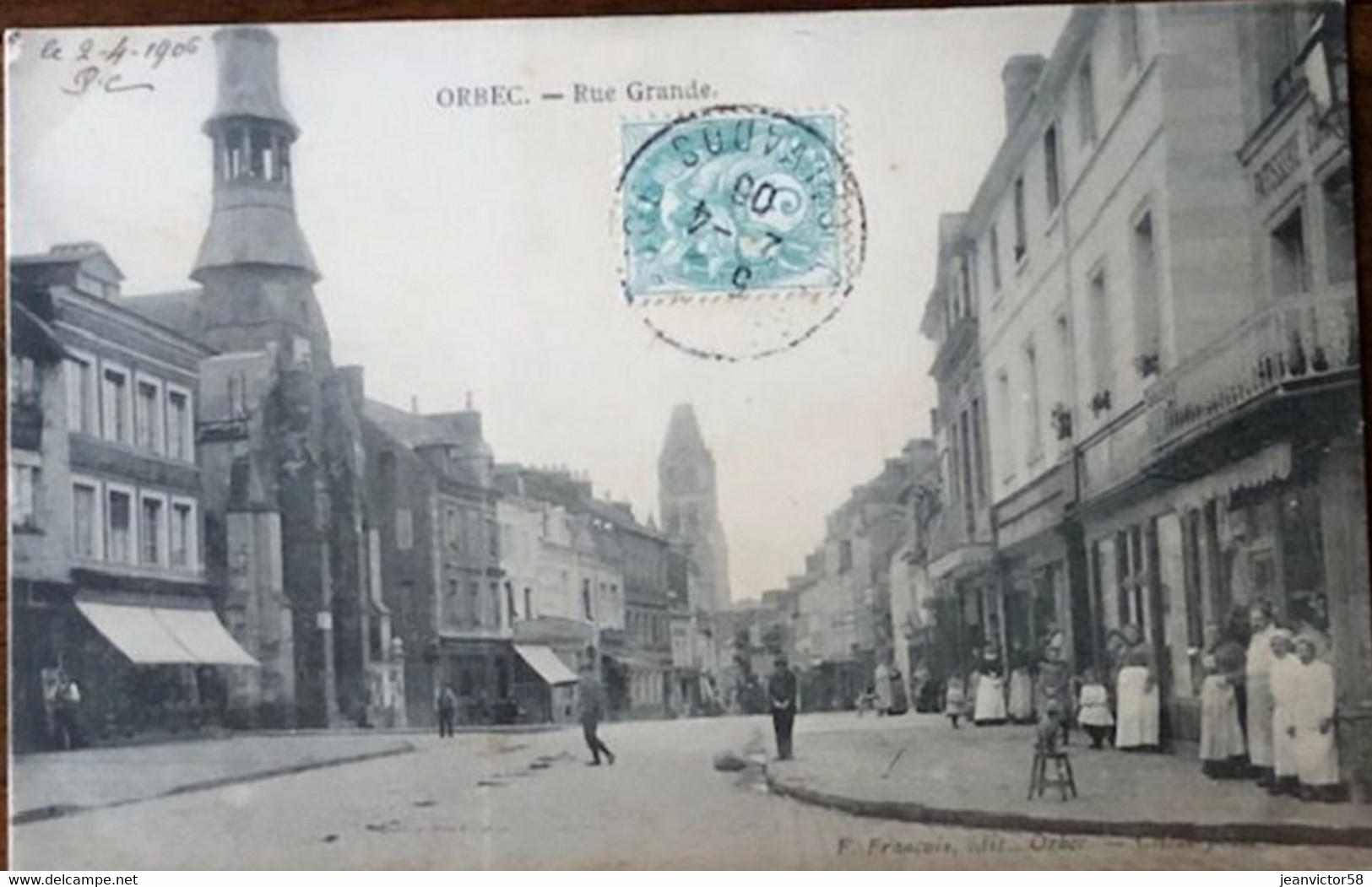 Orbec Rue  Grande  F Francois édit Oebec - Orbec