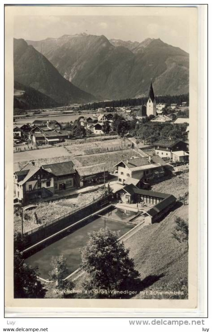 NEUKIRCHEN Am Groß Venediger Mit Schwimmbad   Um 1950 - Neukirchen Am Grossvenediger