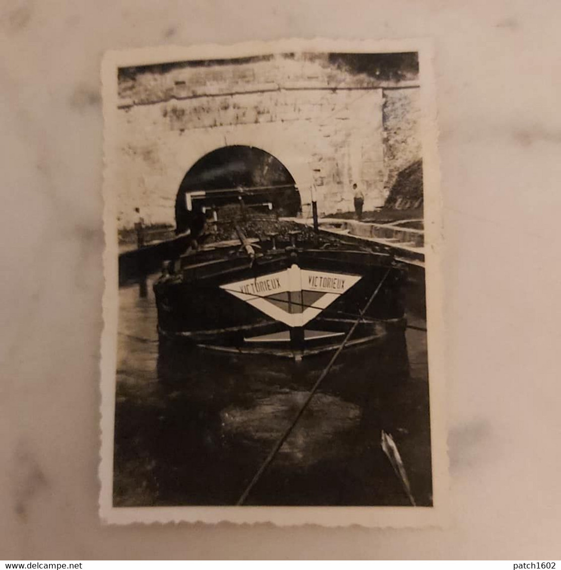 Ancienne Péniche (victorieux) Photo 9cm/6cm - Boats