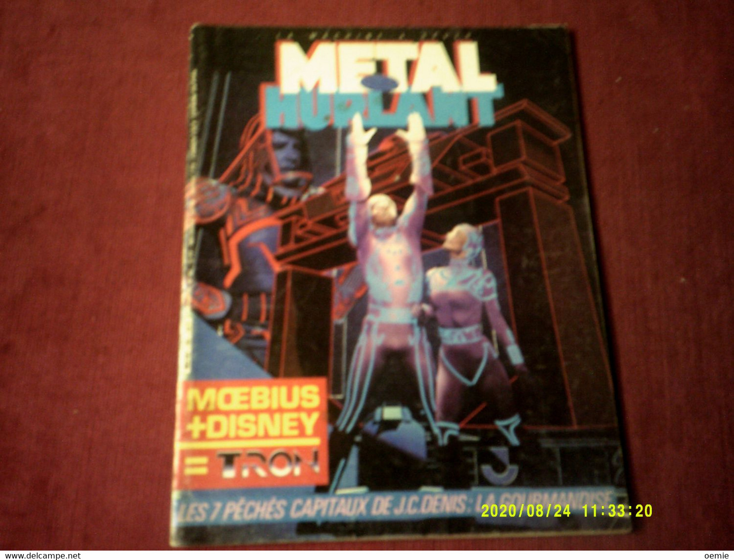 METAL HURLANT   / MOEBIUS + DISNEY  = TRON  //  N °82 - Métal Hurlant