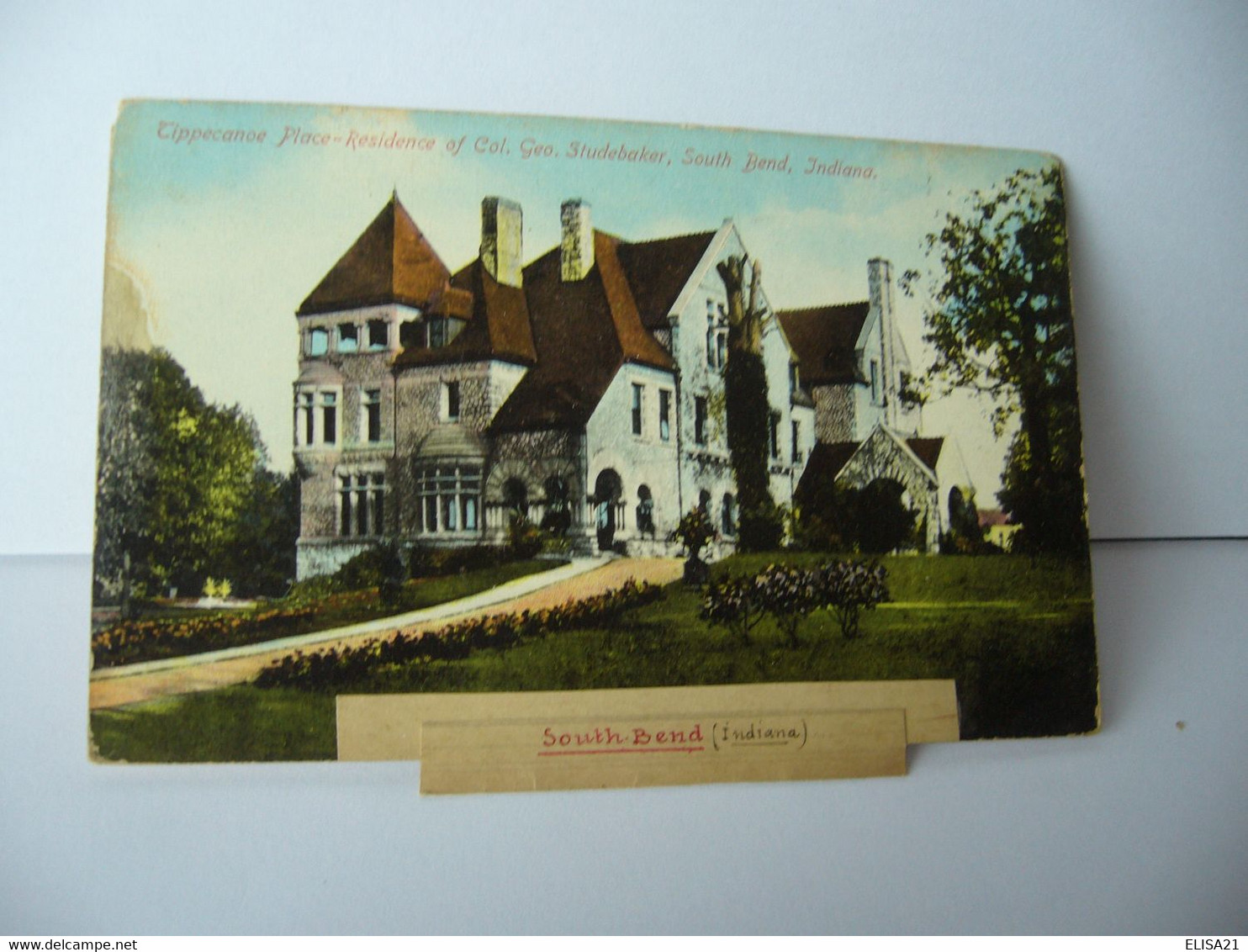 TIPPECANOE PLACE RESIDENCE OF COL GEO STUDEBAKER SOUTH BEND INDIANA ETATS UNIS USA CPA - South Bend