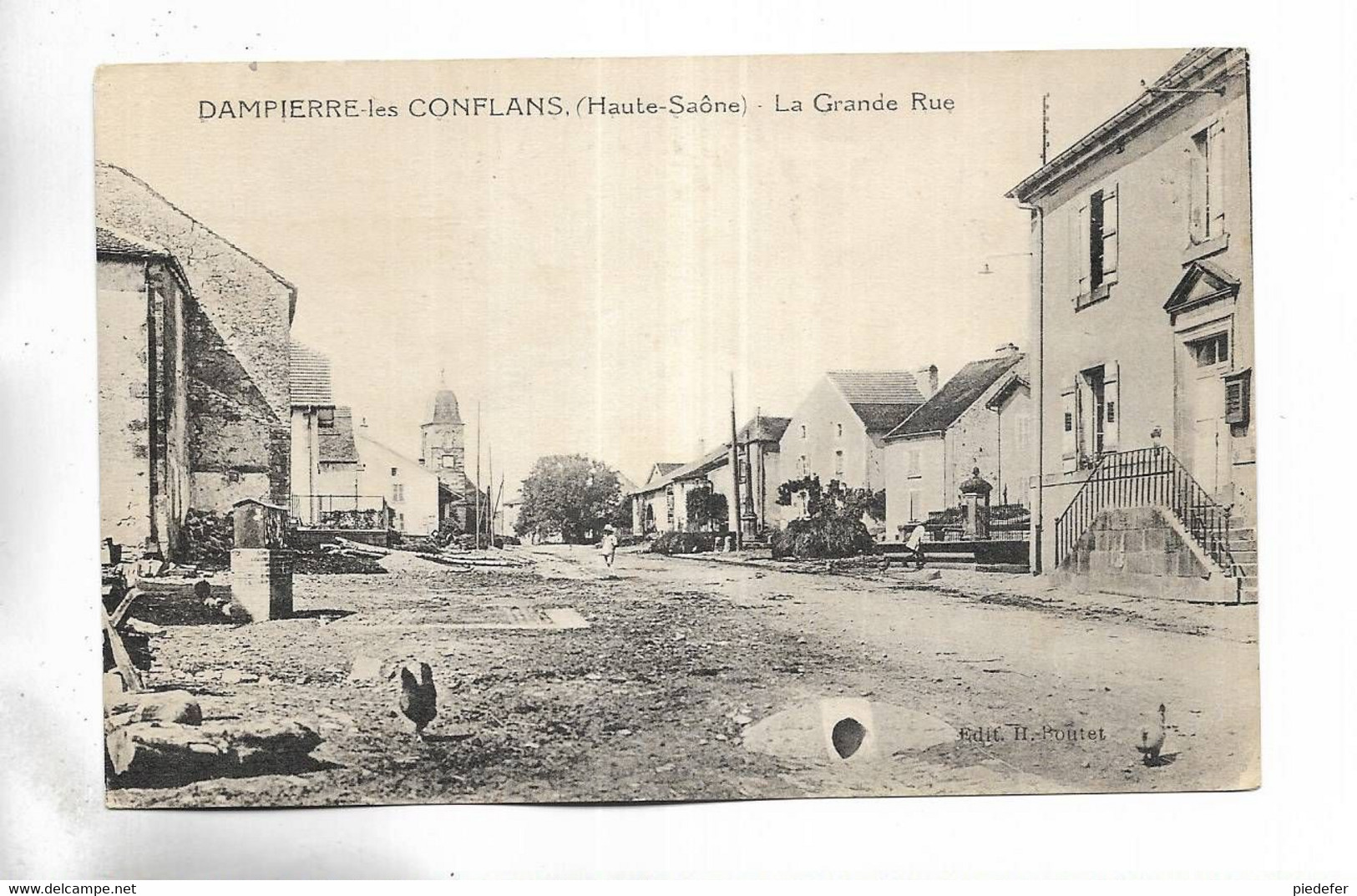 70 - DAMPIERRE-les-CONFLANS ( Haute-Saône ) - La Grande Rue. - Other & Unclassified