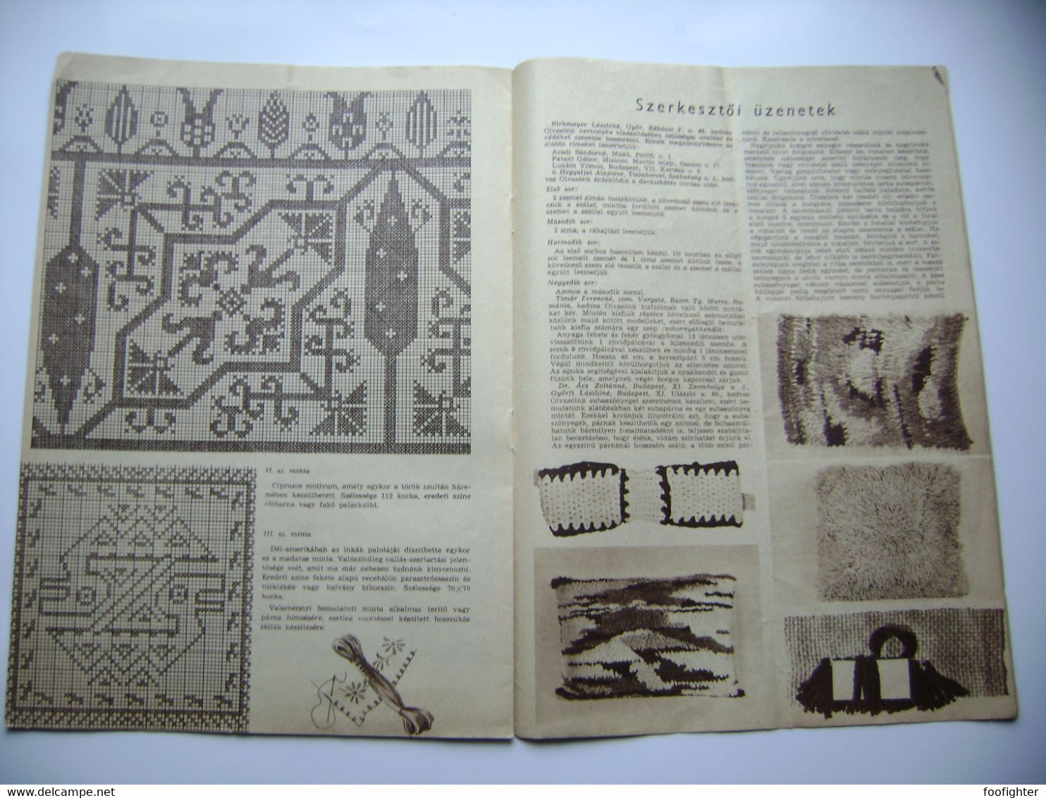 Hungary - FÜRGE UJJAK 3/1967 - magazine for handmade, crochet, knitting, 23 pages, photos, hungarian language