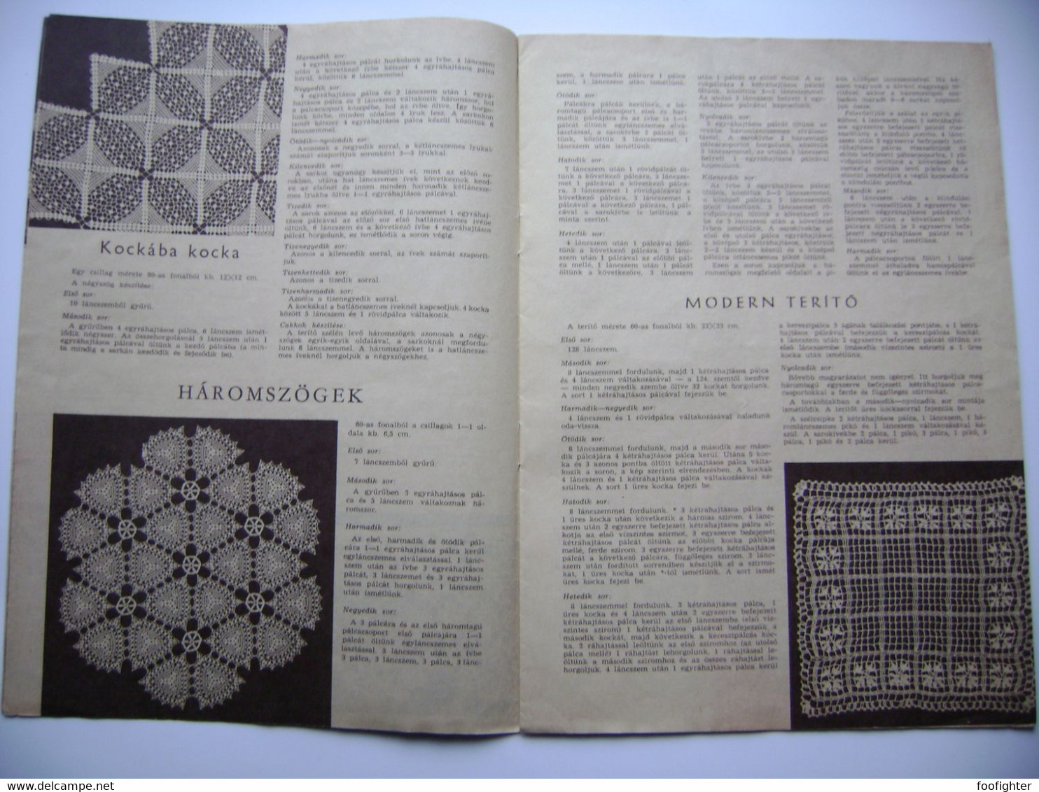 Hungary - FÜRGE UJJAK 1/1966 - Magazine For Handmade, Crochet, Knitting, 23 Pages, Photos, Hungarian Language - Vita Quotidiana