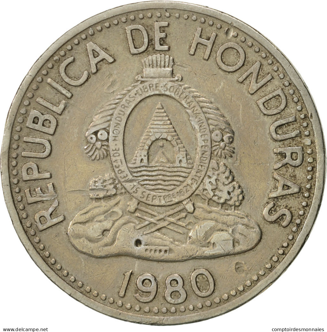 Monnaie, Honduras, 10 Centavos, 1980, TTB+, Copper-nickel, KM:76.2 - Honduras