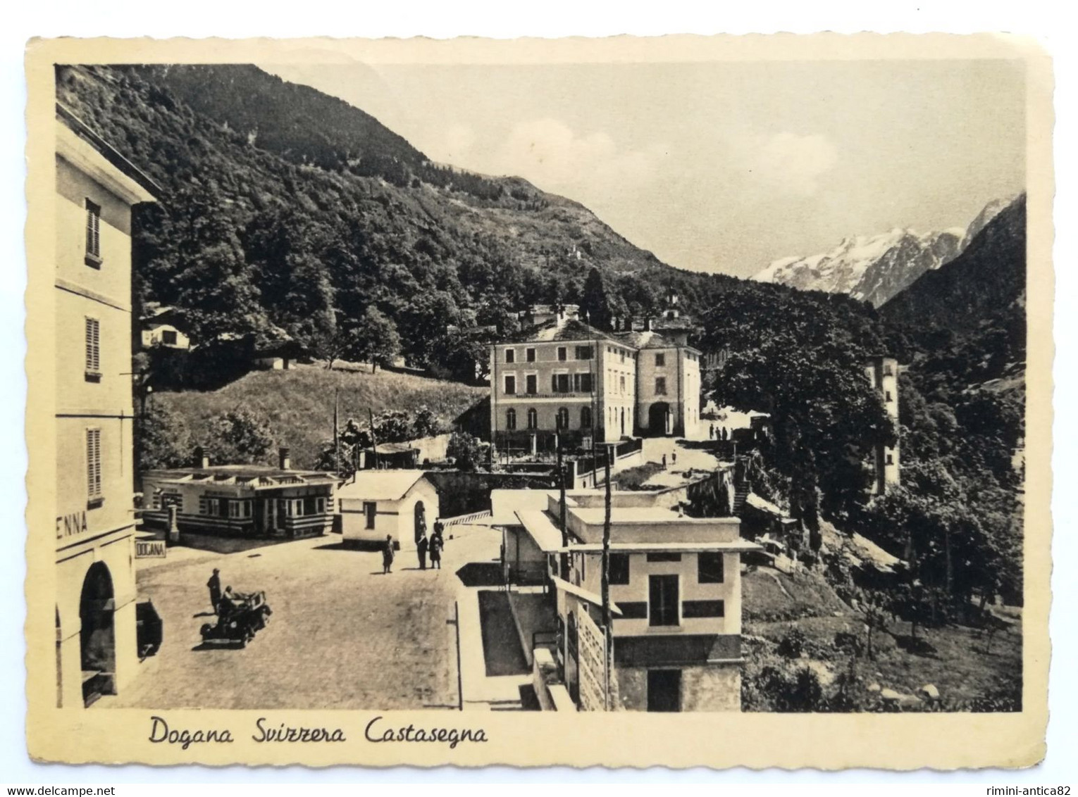 Dogana Svizzera CASTASEGNA (Viaggiata) - Castasegna