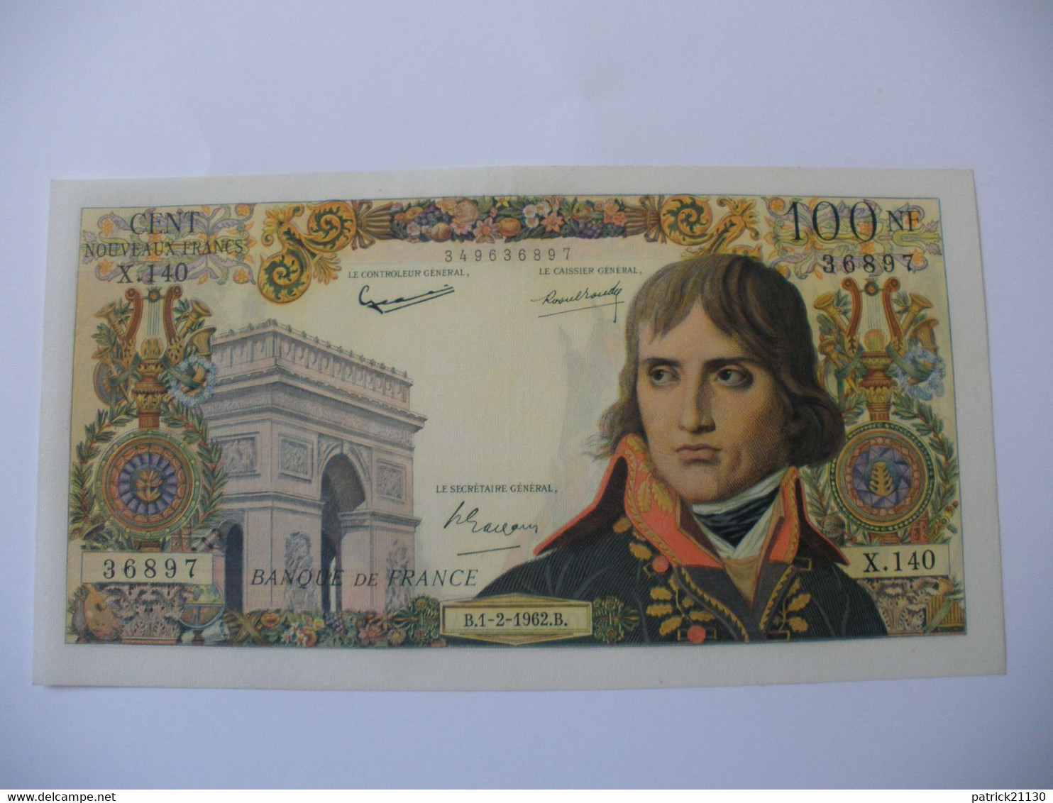 BILLET 100 NF BONAPARTE FAY 59/13 DU 01/02/1962 - 100 NF 1959-1964 ''Bonaparte''