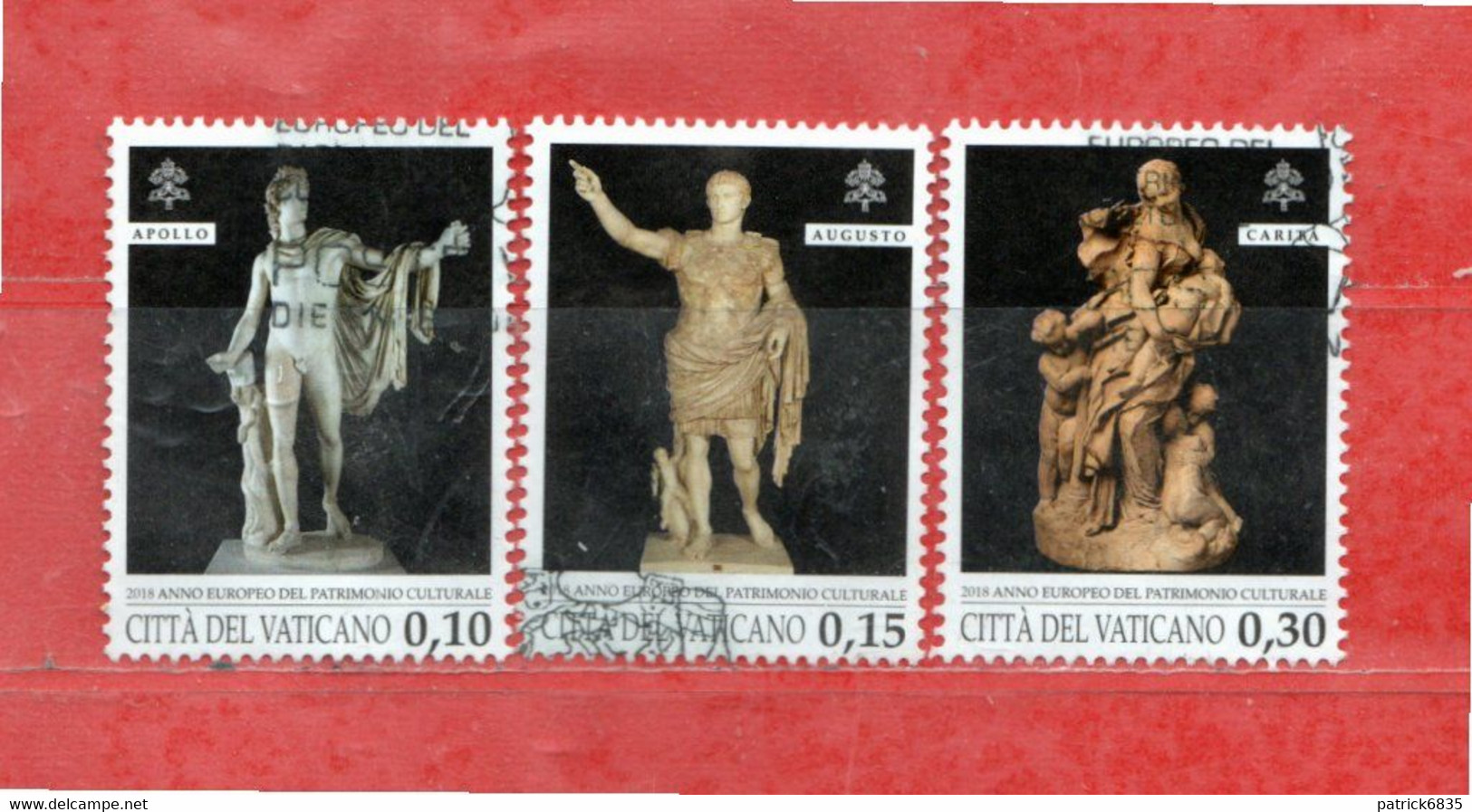 Vaticano ° - 2018 - ANNO EUROPEO Del PATRIMONIO CULTURALE,  Unif. 1792-1793-1794. - Oblitérés