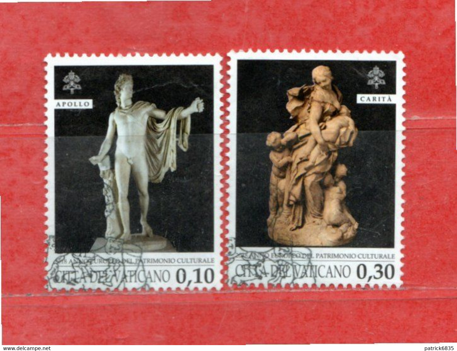 Vaticano ° - 2018 - ANNO EUROPEO Del PATRIMONIO CULTURALE,  Unif. 1792 -1794. - Oblitérés