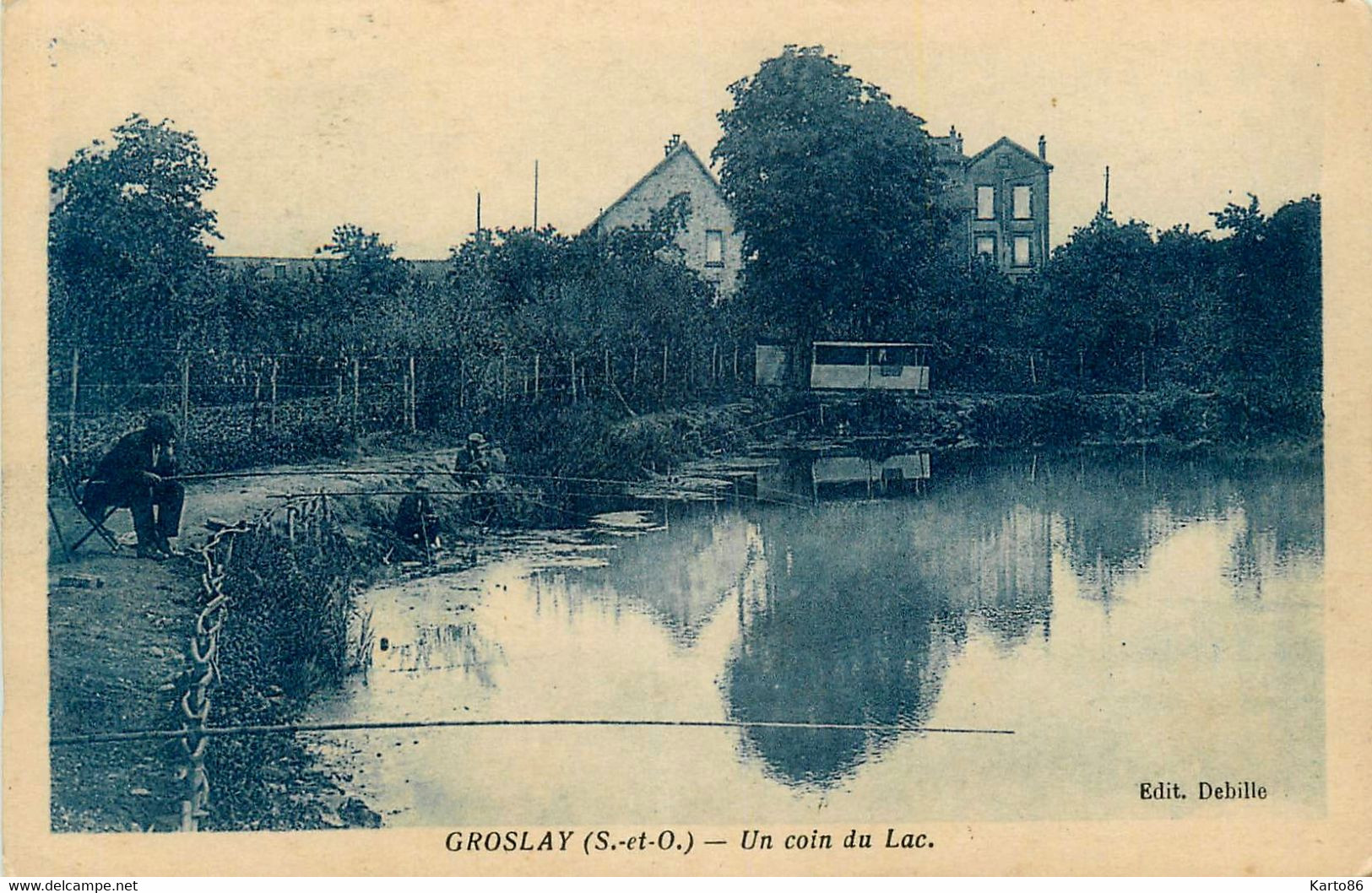 Groslay * Un Coin Du Lac Du Village * Pêche à La Ligne Pêcheur - Groslay