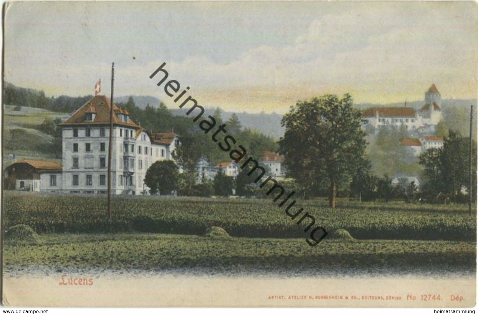 Lucens - Verlag H. Guggenheim & Co Zürich Gel. 1910 - Lucens